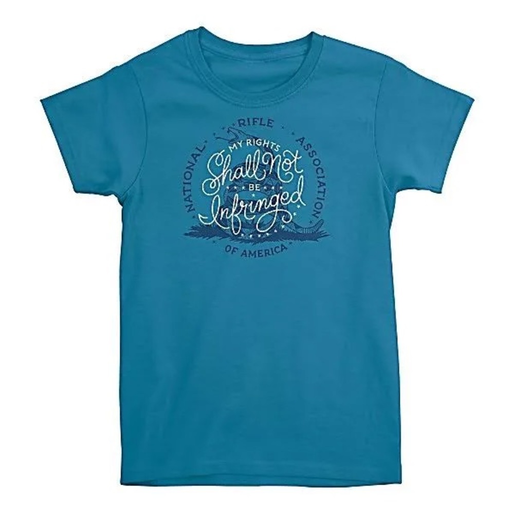NRA Women's My Rights Shall Not Be Infringed Short Sleeve Tee EUC